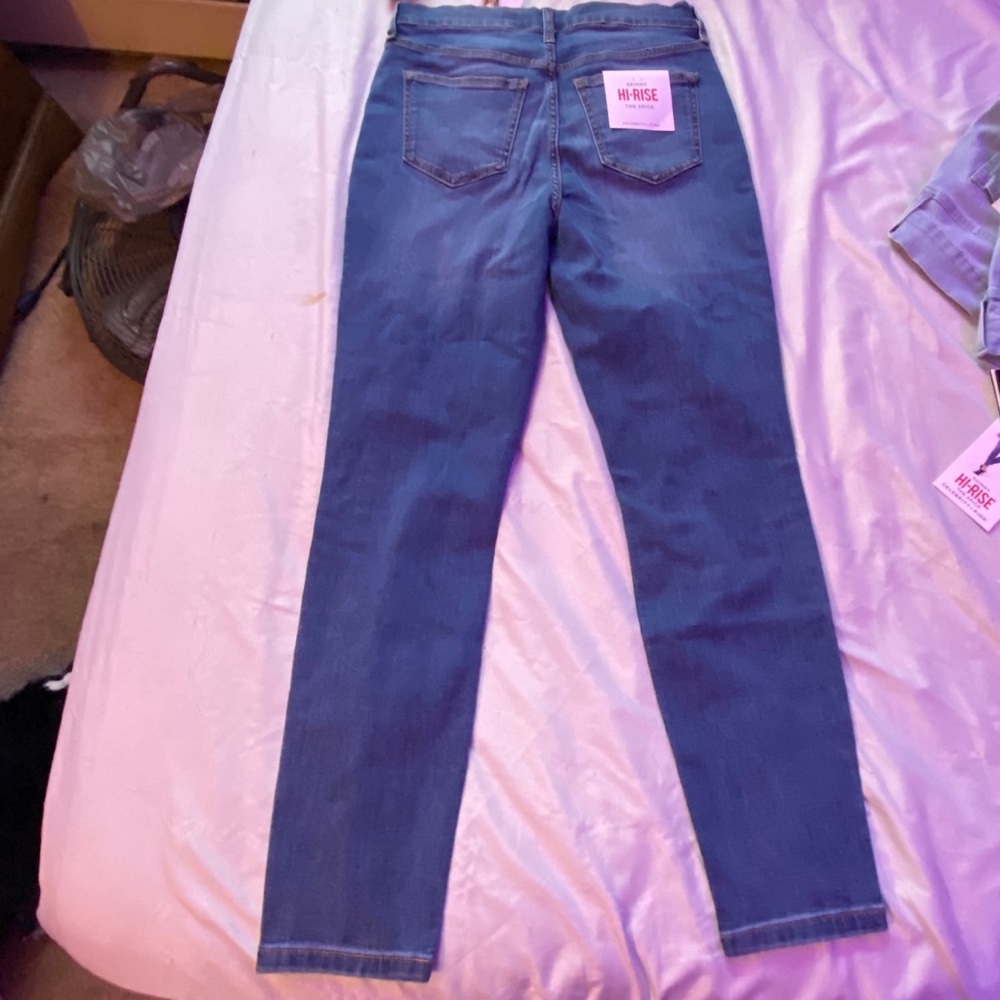 High rise skinny jeans